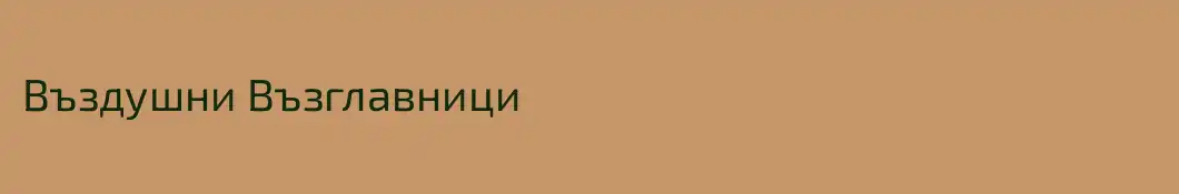 Въздушни Възглавници